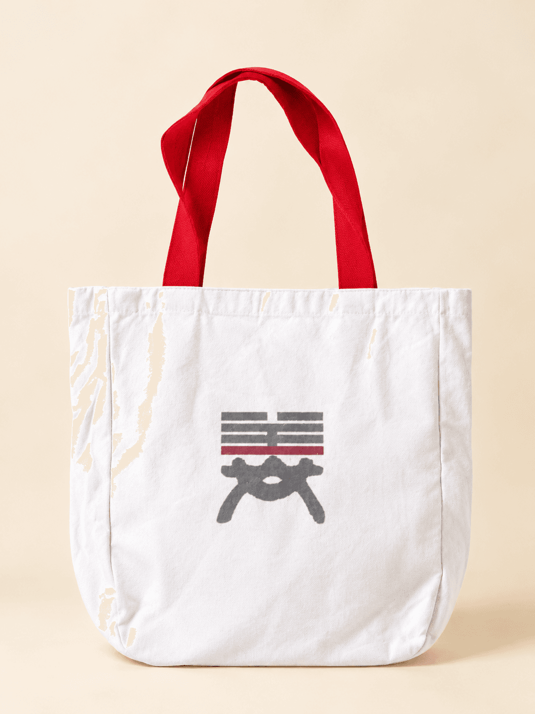 White & Red Statement Tote Bag ❤️🤍